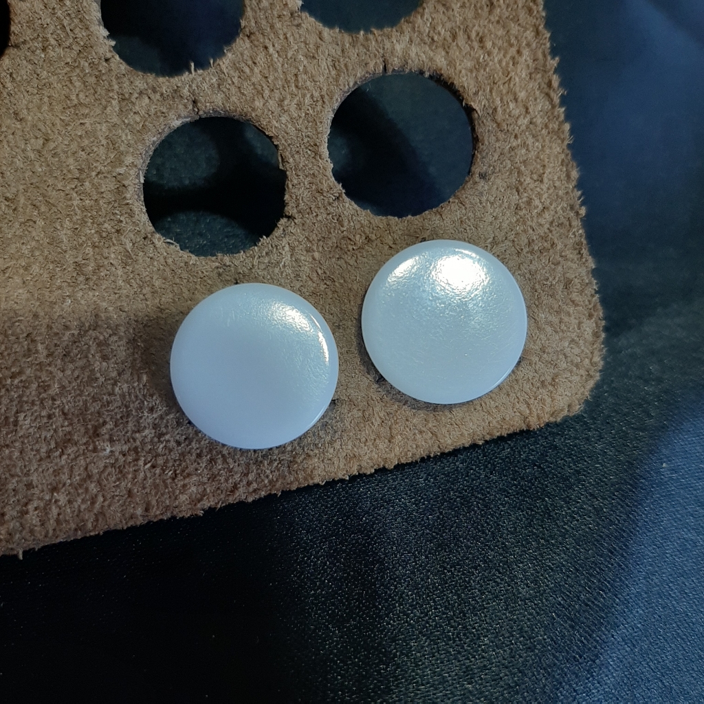 Simple Solid White Flared Gauges